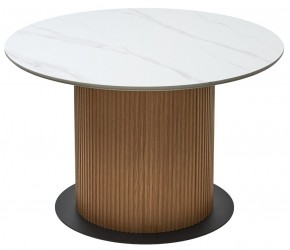 Стол MESA D120 цвет БЕЛЫЙ МРАМОР M326 / Каркас OAK, ®DISAUR в Карталах - kartaly.mebel24.online | фото 7