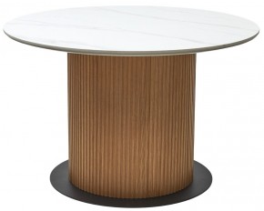 Стол MESA D120 цвет БЕЛЫЙ МРАМОР M326 / Каркас OAK, ®DISAUR в Карталах - kartaly.mebel24.online | фото 9