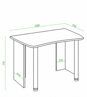 Стол офисный Домино Лайт СКЛ-Софт120 в Карталах - kartaly.mebel24.online | фото 3