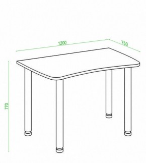 Стол офисный Домино Лайт СКЛ-Софт120МО в Карталах - kartaly.mebel24.online | фото 3