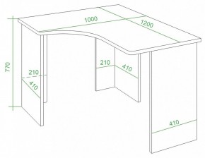 Стол письменный Домино Lite СКЛ-Угл120 в Карталах - kartaly.mebel24.online | фото 4