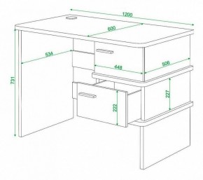 Стол письменный Домино нельсон СД-15С в Карталах - kartaly.mebel24.online | фото 3