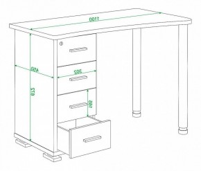 Стол письменный Домино нельсон СКМ-50 в Карталах - kartaly.mebel24.online | фото 5