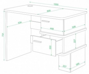 Стол письменный Домино СД-15 С в Карталах - kartaly.mebel24.online | фото 2