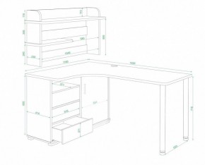 Стол письменный Домино СР-145СМ в Карталах - kartaly.mebel24.online | фото 2