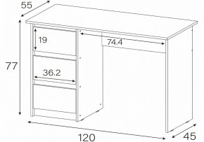 Стол письменный Идена в Карталах - kartaly.mebel24.online | фото 4
