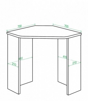 Стол письменный Нельсон Lite СКЛ-Угл70 в Карталах - kartaly.mebel24.online | фото 2