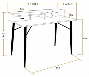 Стол письменный WD-13 в Карталах - kartaly.mebel24.online | фото