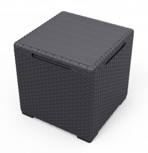Стол с функцией хранения Виго (Vigo storage box) графит в Карталах - kartaly.mebel24.online | фото 2