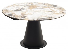Стол TERAMO 135 GLOSS GRAND JADE SOLID CERAMIC, керамика, поворотн.механизм / Черный каркас, ®DISAUR в Карталах - kartaly.mebel24.online | фото 15