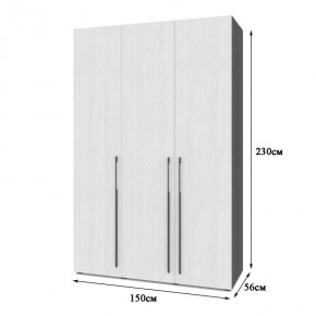 СТОУН С31 Шкаф 3-х створчатый (анкор темный/анкор светлый) в Карталах - kartaly.mebel24.online | фото 2