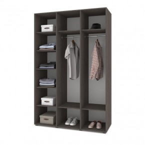 СТОУН С31 Шкаф 3-х створчатый (анкор темный/анкор светлый) в Карталах - kartaly.mebel24.online | фото 3