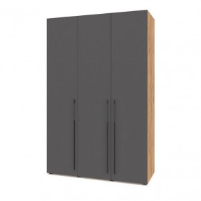 СТОУН С32 Шкаф 3-х створчатый (золотой дуб/графит) в Карталах - kartaly.mebel24.online | фото 1