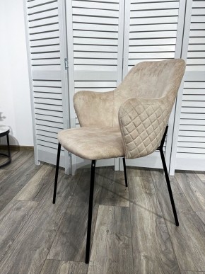 Стул AMARETTO VBP206 античный светло-бежевый, велюр без пальчикового эффекта /черный каркас, М-City в Карталах - kartaly.mebel24.online | фото 7