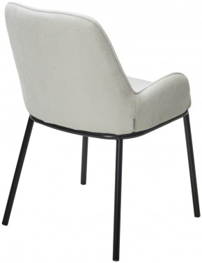 Стул BRIO CATO-01 Белый, фактурная ткань / черный каркас, ®DISAUR в Карталах - kartaly.mebel24.online | фото 5