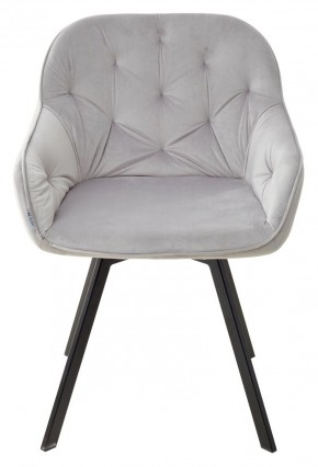 Стул GALE 360 град. поворот. BLUVEL-03 LIGHT GREY, велюр/ черный каркас, М-City в Карталах - kartaly.mebel24.online | фото 3
