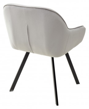 Стул GALE 360 град. поворот. BLUVEL-03 LIGHT GREY, велюр/ черный каркас, М-City в Карталах - kartaly.mebel24.online | фото 4