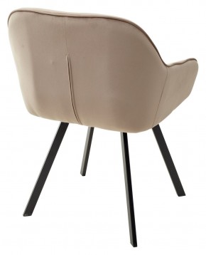 Стул GALE 360 град. поворот. BLUVEL-40 BEIGE, велюр/ черный каркас, М-City в Карталах - kartaly.mebel24.online | фото 4