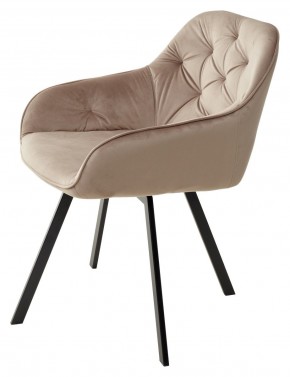 Стул GALE 360 град. поворот. BLUVEL-40 BEIGE, велюр/ черный каркас, М-City в Карталах - kartaly.mebel24.online | фото 5
