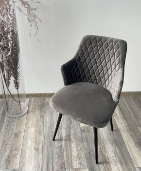 Стул HERMAN 360 град. ГРАФИТ #14, велюр / черный каркас М-City в Карталах - kartaly.mebel24.online | фото 3