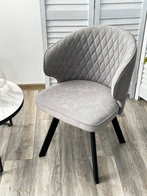 Стул SKAT 360 град. поворот. B22 Серый, велюр / черный каркас, М-City в Карталах - kartaly.mebel24.online | фото 3