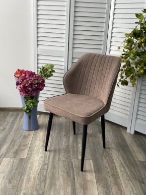 Стул VENA, цвет B5 Капучино, велюр / черный каркас М-City в Карталах - kartaly.mebel24.online | фото 2