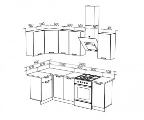 ТЕХНО Кухонный гарнитур угловой 1,8х1,1 м Компоновка №6 в Карталах - kartaly.mebel24.online | фото 4
