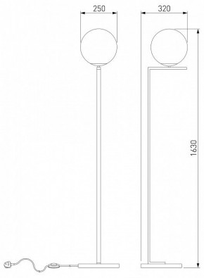 Торшер Eurosvet Shape 01214/1 хром в Карталах - kartaly.mebel24.online | фото 3