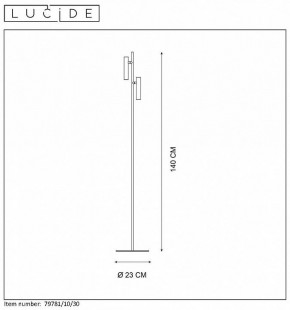Торшер Lucide Philon 79781/10/30 в Карталах - kartaly.mebel24.online | фото 4