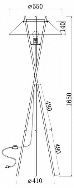 Торшер Maytoni Bastone MOD006FL-01B в Карталах - kartaly.mebel24.online | фото 4