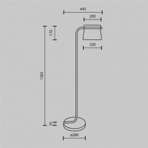 Торшер Maytoni Cabaret MOD170FL-L8BS3K в Карталах - kartaly.mebel24.online | фото 7