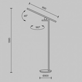 Торшер Maytoni Emphaty MOD363FL-L14B3K в Карталах - kartaly.mebel24.online | фото 3