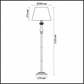 Торшер Odeon Light Gaellori 3393/1F в Карталах - kartaly.mebel24.online | фото 3