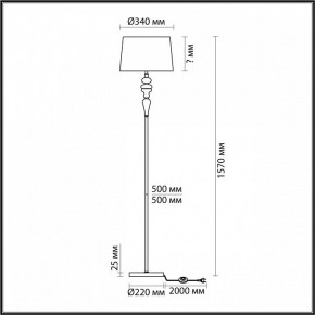 Торшер Odeon Light Homi 5040/1F в Карталах - kartaly.mebel24.online | фото 4