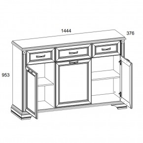 Тумба 3D3S, MONAKO, цвет Сосна винтаж/дуб анкона в Карталах - kartaly.mebel24.online | фото 2