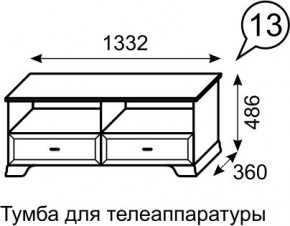 Тумба для телеаппаратуры Венеция 13 бодега в Карталах - kartaly.mebel24.online | фото 2