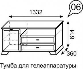 Тумба для телеаппаратуры Венеция 6 бодега в Карталах - kartaly.mebel24.online | фото 3