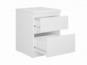 Тумба КАСТОР малая с двумя ящиками, цвет белый в Карталах - kartaly.mebel24.online | фото 2