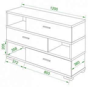 Тумба комбинированная Домино СБ-40/3-ПВК в Карталах - kartaly.mebel24.online | фото 2