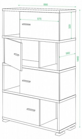Тумба комбинированная СБ-30/4 в Карталах - kartaly.mebel24.online | фото 2