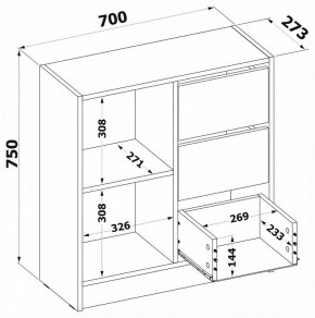 Тумба комбинированная Т-1 в Карталах - kartaly.mebel24.online | фото 4