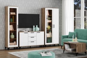 Тумба НМ 013.79 "Марсель" (Меренга/Дуб Крафт Табачный) в Карталах - kartaly.mebel24.online | фото 3