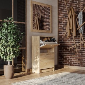 Тумба ОРИОН с двумя полками для обуви, цвет Дуб Сонома в Карталах - kartaly.mebel24.online | фото 4