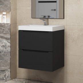 Тумба под раковину Uperwood Tanos 50 см, подвесная, черная матовая в Карталах - kartaly.mebel24.online | фото
