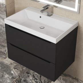 Тумба под раковину Uperwood Tanos 70 см, подвесная, черная матовая в Карталах - kartaly.mebel24.online | фото