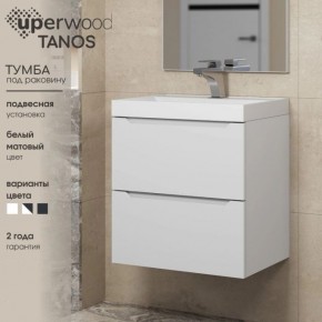 Тумба под раковину Uperwood Tanos 90 см, подвесная, белая матовая в Карталах - kartaly.mebel24.online | фото 6
