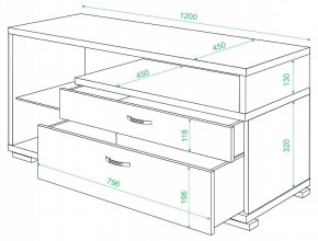 Тумба под ТВ Домино ТК-10М в Карталах - kartaly.mebel24.online | фото 2