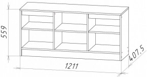 НИЦЦА-9 Тумба под ТВ (НЦ.09) в Карталах - kartaly.mebel24.online | фото 2