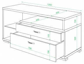 Тумба под ТВ ТК-10 М в Карталах - kartaly.mebel24.online | фото 2