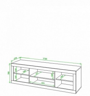 Тумба под ТВ Toivo Кон170 в Карталах - kartaly.mebel24.online | фото 2